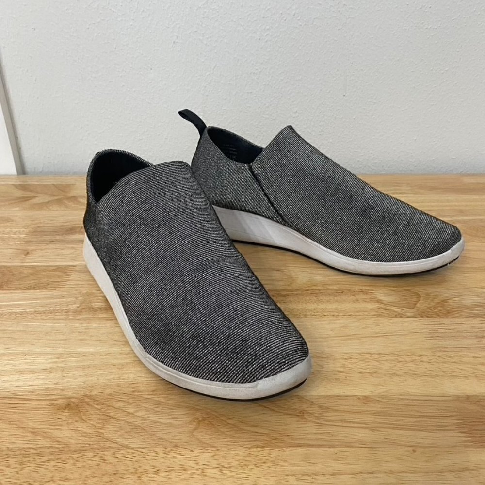 Com + Sens Silver Metallic Slip On Sock Like Comf… - image 3